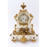 19th century mantel clock with French eight day movement