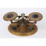 Pair of Victorian brass letter scales by Howell James & Co. Regent Street, London