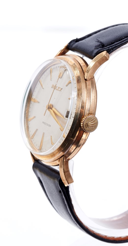 1960s Gentlemen’s Rolex Precision 9ct gold wristwatch with mechanical 17 jewel Rolex movement - Image 2 of 3
