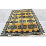 Persian carpet with geometric decoration