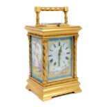 Late 19th / early 20th century carriage clock with French eight day repeat movement