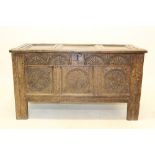 17th century oak coffer