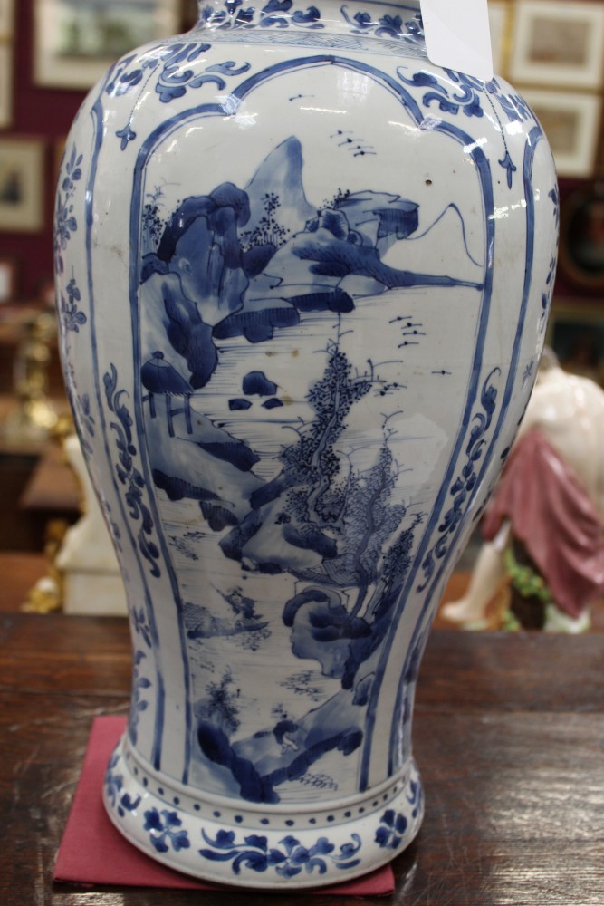 17th century Chinese Kangxi period blue and white vase - Image 8 of 9