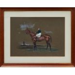 John Beer (c.1860-1930) watercolour and gouache - The 1912 Grand National Winner, ‘Jerry M’...