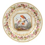 Fine quality early 19th century Derby porcelain plate