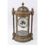 19th century French mantel clock, back plate with Richard & Cie trademark 411/4288