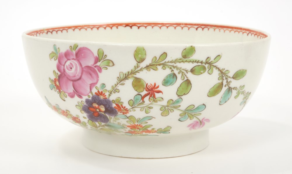18th century Lowestoft Curtis-style bowl - Image 2 of 3