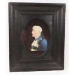 Unusual late 18th / early 19th century Continental embossed paper picture of a nobleman