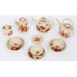 Unusual late 18th century creamware miniature 'toy' part tea service