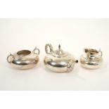 Early 20th century American four piece silver tea set