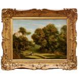 Frederick Richard Pickersgill (1820-1900) oil on canvas - Timber Clearing, in gilt frame, 50cm x 66.