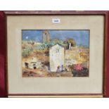 George Owen Wynne Apperley (1884-1960) watercolour - Grenada, Spain, signed, in glazed frame, 24cm