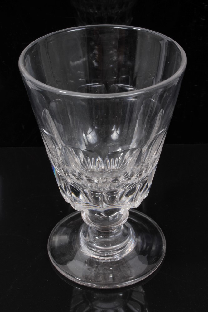 Group of four 19th century glass rummers and a glass tumbler - Image 4 of 6