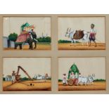 Good collection of 19th century Indian paintings on mica