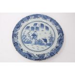 18th century Chinese blue and white charger