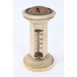 Miniature 19th century ivory desk sundial, 11cm high