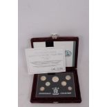 G.B. The Royal Mint U.K. Silver Anniversary Seven Coin Proof Collection 1996