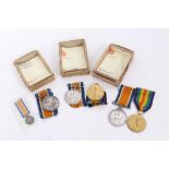 First World War Pair, comprising War and Victory Medals named to 33328 PTE. A.L. Hunt. R. FUS.,