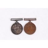 First World War Medals comprising War named to G - 69652 PTE. W. Chambers. The Queen’s. R. and