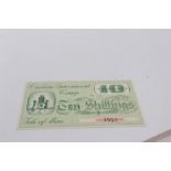 Isle of Man – Onchan Internment Camp Ten Shillings banknote