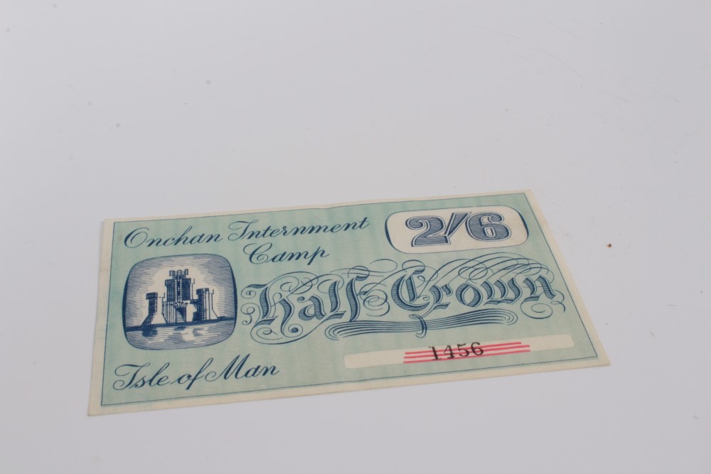 Isle of Man – Onchan Internment Camp Half Crown banknote