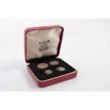 G.B. Elizabeth II silver Maundy Set 1957