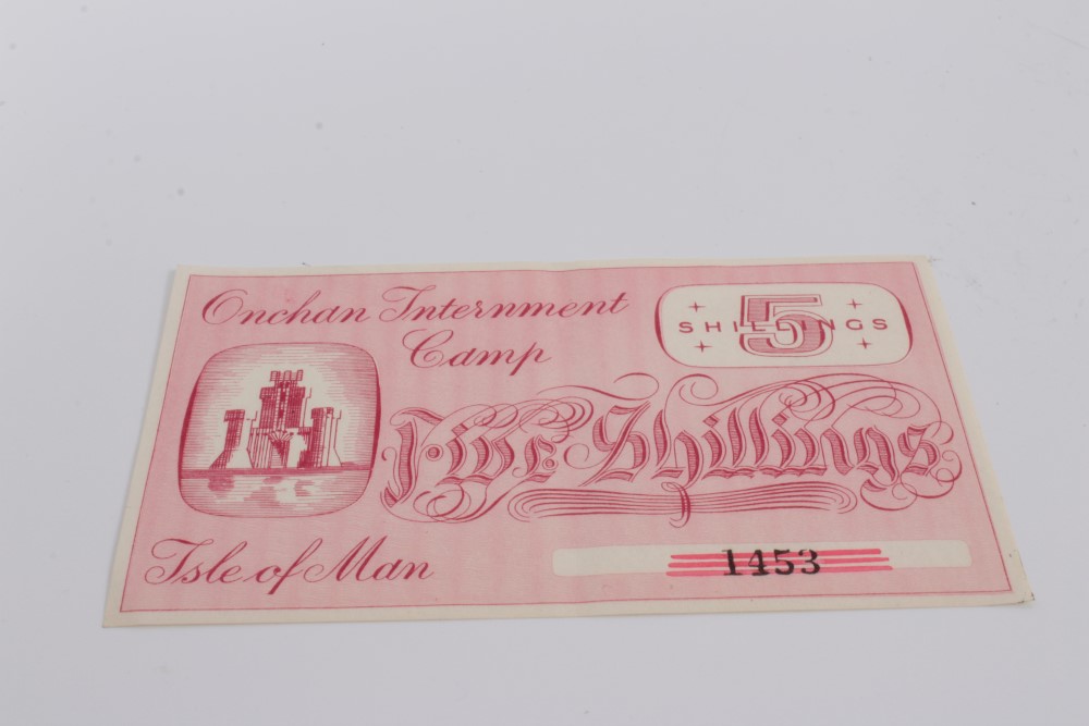 Isle of Man – Onchan Internment Camp Five Shillings banknote