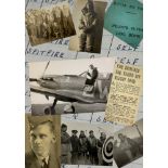 Second World War Pilots Flying Log Book and related photograph album 745731 SGT. J. E. W. Ballard