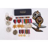 Second World War Medal Group comprising 1939 - 1945 Star, Burma Star, France and Germany Star,