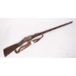 Victorian Martini Henry Indian market carbine with Indian silver mounts, walnut stock and steel