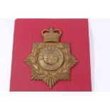 Elizabeth II brass Oxfordshire Regiment other ranks helmet plate