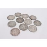 G.B. mixed Edward VII silver Half Crowns (x 11)