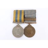 Korean War Medal Pair comprising Korean War Medal named to 22215532 SGT. J.S. BELL. R.A.E.C.,