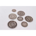 G.B. mixed William IV silver coinage (x 7)