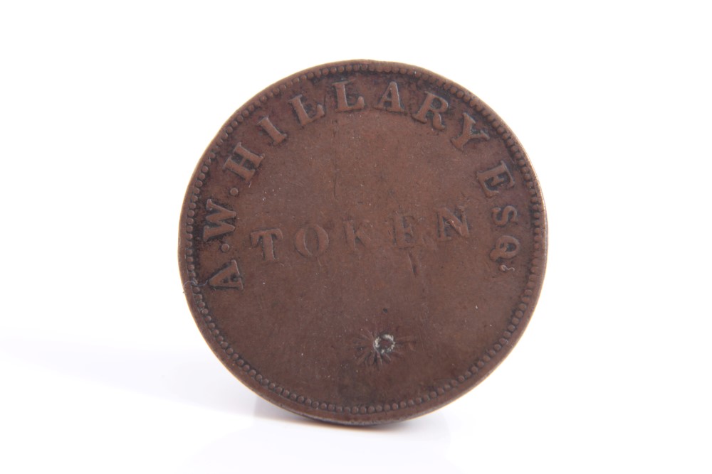 G.B. Cumberland, Ewanrigg Colliery, A. W. Hillary AE Pit Check token - Image 2 of 2