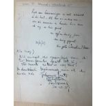 Signed letter from Johannes Smuts, dated 20th December 1937 N.B. Field Marshall Jan Christiaan