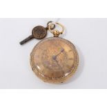 Victorian gold (18ct) fob watch