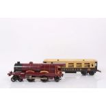 Railway - Hornby 0 gauge 4-4-2 Royal Scot Locomotive (3-rail), plus a Pullman tinplate carriage