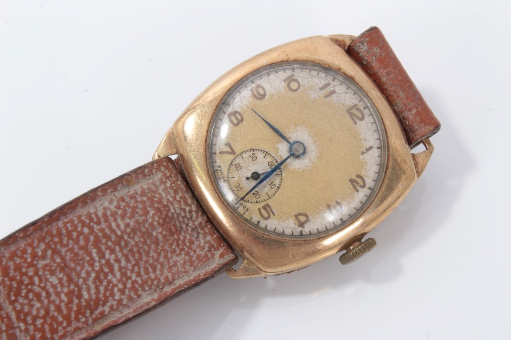 Three vintage gold wristwatches - Image 10 of 13