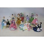 Ten Royal Doulton figures