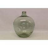 19th century large glass carboy