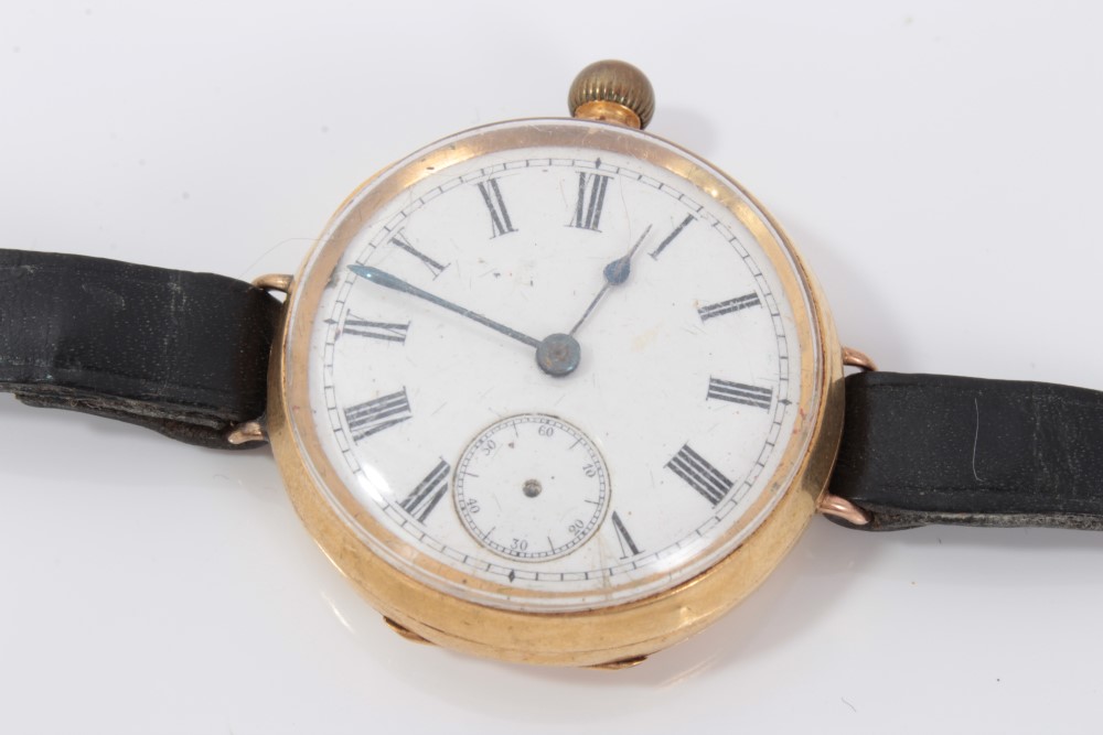 Three vintage gold wristwatches - Image 2 of 13