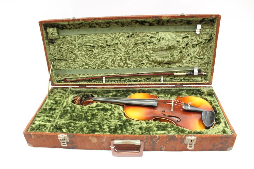 A Czechoslovakian viola bearing label stating ‘Antonius Stradivarius Cremonensis Faciebat anno