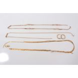 Group of assorted gold and yellow metal jewellery