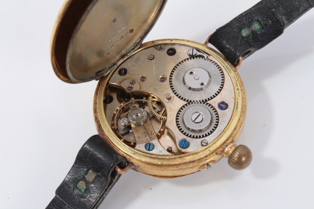 Three vintage gold wristwatches - Image 9 of 13
