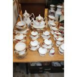 Royal Albert "Old Country Roses" pattern tea & dinner ware (as per list)