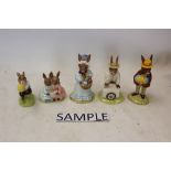 Collection of thirty Royal Doulton Bunnykins figures including Aussie Surfer, Bathtime, Guardsman,