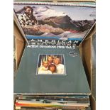 Large collection of vinyl LP records including David Bowie, Pink Floyd, Mott the Hoople and The