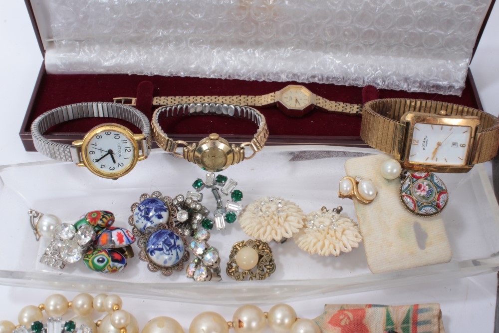 Vintage costume jewellery, wristwatches and bijouterie - Image 2 of 5