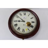 Wall Clock in Mahogany Case